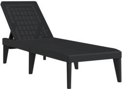 vidaXL antracitszürke PP napozóágy 186 x 60 x 29 cm (364221) (364221)