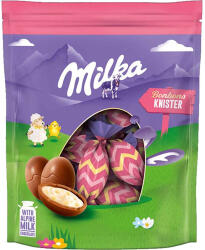 Milka Húsvéti Tejkrémmel Töltött Robbanócukorkás Tejcsokoládé Tojások 86g