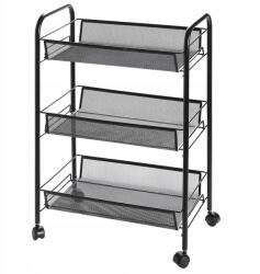  Gurulós mobil konyhai könyvespolc 3 polc (15288_1)