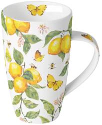 Ambiente Porcelán bögre - 600ml - Fresh lemons