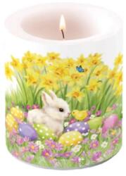 Ambiente Húsvéti átvilágítós gyertya 10x10cm Easter friends