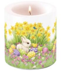 Ambiente Húsvéti átvilágítós gyertya 8x7, 5cm Easter friends