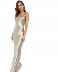 Asos Ruha Maxi Szatén Hát Nélkül Arany 40 L Szm L