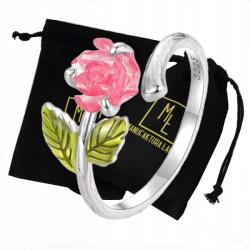  Gyűrű Ezüst Rózsa Virág Strassz 925 Női Ajándék Manufaktúra (5905351367541)