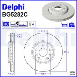 DELPHI Brzdový kotúč DELPHI BG5282C (BG5282C)