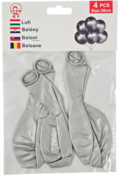  Lufi, 30 cm, 4 db/csomag, ezüst (KBF-1402941) - officetrade