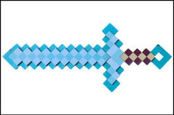  Minecraft kard Halványzöldeskék - világoskék (PZ-10035)