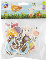 MOXY Dekorgumi, öntapadós húsvéti figurák, kb. 30 db-os (RMS-810032) - mesescuccok