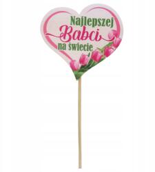  Szív a csúcson topper A világ legjobb nagymamája ajándék nagymama napjára (#13258)