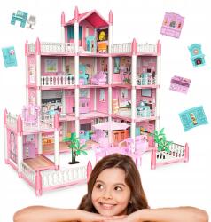  Babaház Villa Nagy, Terasszal És Bútorokkal Akcesoria Gyerekeknek Rózsaszín (8581682946463)