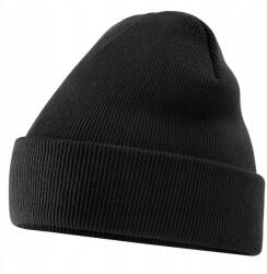 Beechfield Női Férfi Fekete Kétrétegű Téli Sapka (B45)