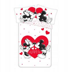 Jerry Fabrics Mickey egér és Minnie Ágyneműhuzat 140x200 70x90 Szív Love Pamut (Bawełniana Pościel 140x200)