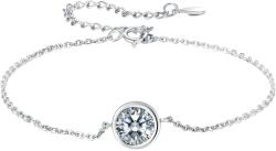 BeSpecial Bratara argint simpla cu zirconiu placata cu rodiu (BST0092)
