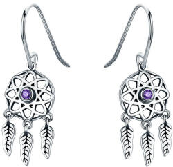 BeSpecial Cercei argint Dream Catcher si zirconii mov (EST0149)