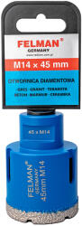 Felman Gyémánt lyukfúró korona greslaphoz, terrakottához, gránithoz, üveghez, téglához M14x30mm (5903686415968)