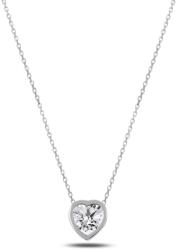 BeSpecial Colier argint 925 rodiat inimioara cu zirconiu alb - Be in Love CTU0062 (CTU0062)