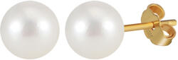 BeSpecial Cercei argint 925 placati cu aur 14K cu perle naturale rotunde (ERR25)