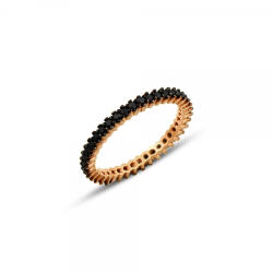 BeSpecial Inel argint Eternity cu un rand de zirconii negre (ITU0405_169)