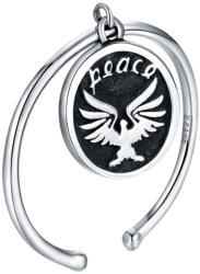 BeSpecial Inel argint reglabil cu mesaj de pace - Peace (IZT0020)