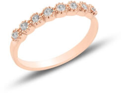 BeSpecial Inel argint Etermity cu zirconii albe, placat cu aur roz (ITU0346_173)