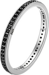 BeSpecial Inel argint cu zirconii negre (IZT0094_165)