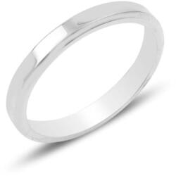 BeSpecial Inel argint tip vergheta cu margine tesita de 3 mm latime (ITU0390_165)