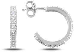 BeSpecial Cercei argint Eternity cu zirconii albe placat cu rodiu - ETU0153 (ETU0153)