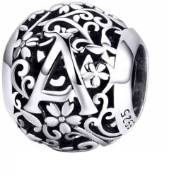 BeSpecial Talisman argint litera A cu model floral (PST0314)
