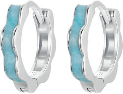 BeSpecial Cercei argint in forma de floare albastra (EZT0472)
