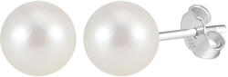 BeSpecial Cercei argint 925 placati cu rodiu cu perle naturale rotunde (ERR24)
