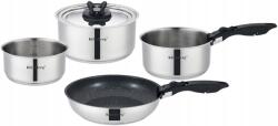 Klönberg Premium rozsdamentes acél edénykészlet 6 részes, levehető fogantyúval (KB3140)