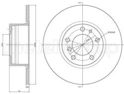 METELLI Brzdový kotúč METELLI 23-0187 (23-0187)