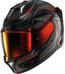  Cască Moto Integrală SHARK SKWAL i3 LINIK cu Lumini de Frână · Negru / Gri / Roșu