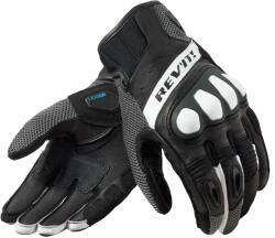 Revit Mănuși Moto de Vară din Piele Naturală și Textil REVIT RITMO · Negru / Gri / Alb