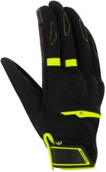 Bering Mănuși Moto din Piele & Textil BERING FLETCHER EVO · Negru / Verde-Fluo