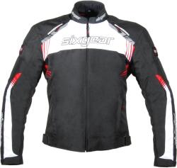 Sixgear Geacă Moto din Textil SIXGEAR STRIKER · Negru / Alb
