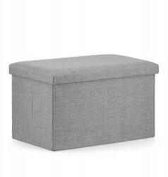 Oskar Összecsukható puff XL 60x38x38cm szürke (5903332075102)