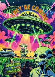 Trefl - Puzzle Premium Plus Hall of Horror: UFO - 1 000 piese