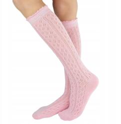 Noviti Rózsaszín Áttört Pamut Magasszárú Zokni 19/22 Noviti (SB114-g-02-019022)