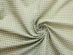  Dekorációs szövet pamut 40% kockás fehér-zsálya 280 cm széles 0, 5 mb (63FW19)