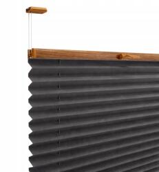 ESTAdeco Pliszé Függöny, Roló, Termikus Pliszé Bármilyen Méretre, Szerelés Nélkül 1x1 cm (plisa THERMO bezinwaz. PREMIUM)