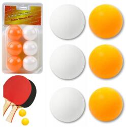 LEAN Toys Pingpong Labdák Fehér-narancs 6DB (24328)