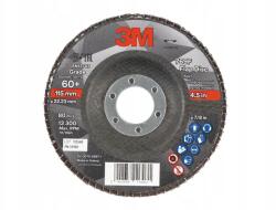 3M 769F lamellás csiszolótárcsa, 115 mm átmérőjű, 60+ szemcseméretű (7100196816)