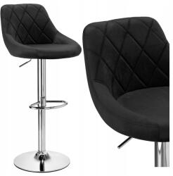 Oskar Steppelt Forgó Hoker Fekete Állítható Magasságú Bárszék x 2 Db (5903332069439)