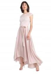Swing Ruha Maxi Rózsaszín Szatén Csipke 38/M Szm 38