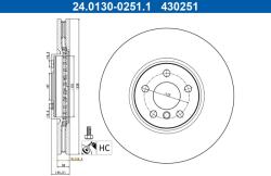 ATE Brzdový kotúč ATE 24.0130-0251.1 (24.0130-0251.1)