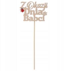  Természetes topper felirat a csúcson Nagymama napjára ajándék Nagymama napjára (#13226)