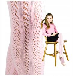 Noviti Rózsaszín pamut áttört gyerek harisnyanadrág Noviti 68-74 (Noviti RB013-G-02)