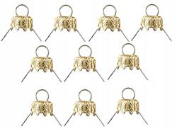 Korona Akasztók Díszgömbökhöz tojás 10mm akasztó 10db arany (Zawieszki z 10 mm)