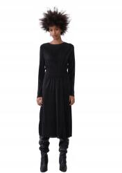 ZARA Ruha MIDI Fekete Hosszú Ujjú Fodros 36/S Zar S